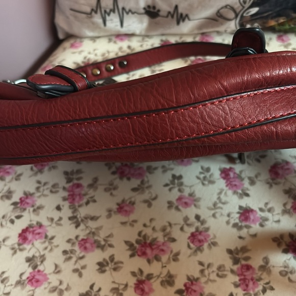 Red Studded Crossbody Bag - Picture 6 of 6